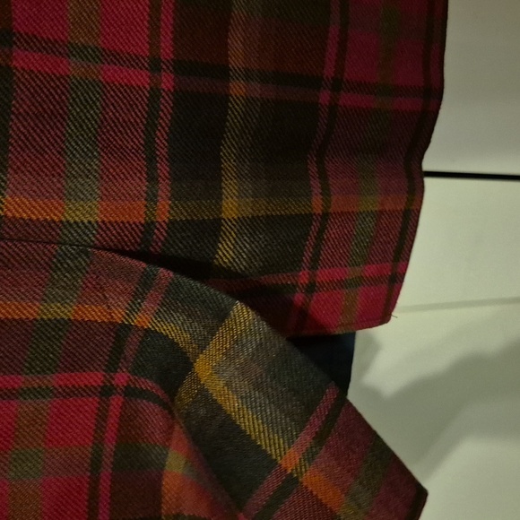 Archie Brown & Sons Vintage Plaid Red Women's Wool Skirt Euc Sz 14 - Picture 4 of 6